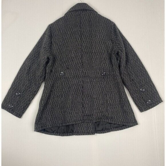 Women therapy by Lane Crawford Size 3X Gray Coat Collar Big Buttons Pockets Wool - Picture 7 of 15